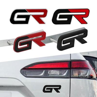 GR Spor Amblemi Araba Hava Giriş Izgarası Dekorasyonu RAV4 CROWN REIZ Prius Corolla COROLLA Vios Camry İçin