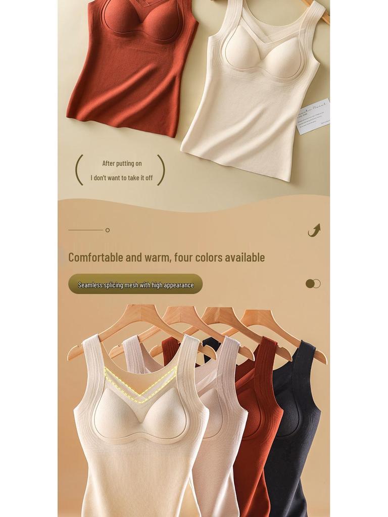 Damen Thermo-Weste mit integrierten BH-Cups