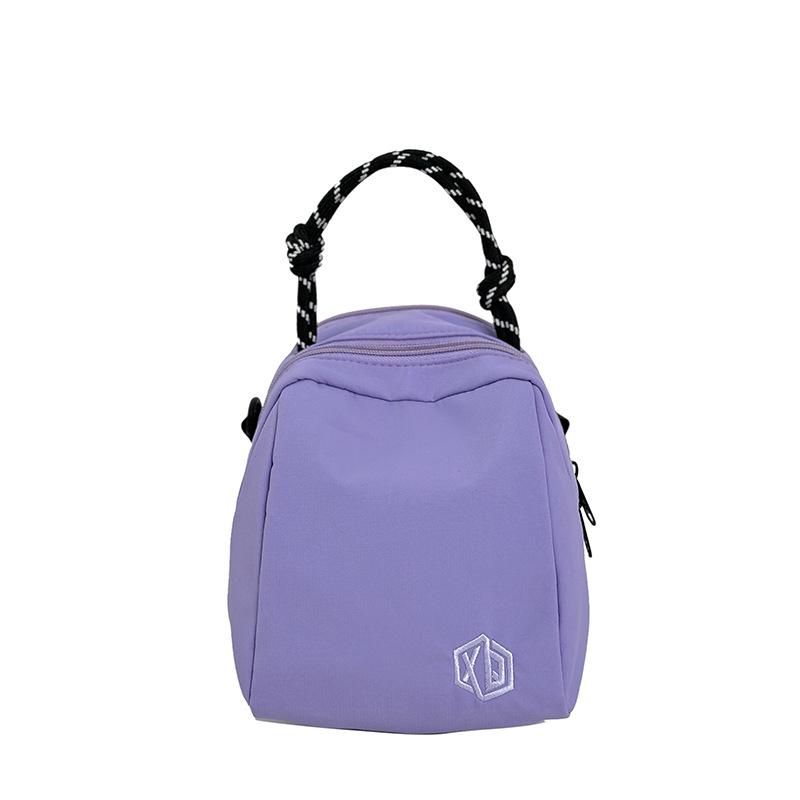 

Small backpack women s lightweight foreign style niche shoulder bag new fashion mobile phone shell bag casual simple messenger bag women Without pendant фіолетовий