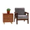 1:12 Scale Doll House Bedside Cabinet Natural Wood Furniture Model Figurine For Realistic Display Scene Arrangemetn