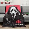 Scream 2D Flat Pattern Flannel Blanket High quality All Seasons Warmth and Comfort Perfect for Christmas Gifts.SMT0917373