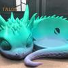 3D Printed Dragon Speaker Stand Lying Dragon Smart Speaker Base Cartoon Dragon Loudspeaker Base Home Office Desktop Decoration