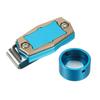 PATIKIL Magnetic Chalk Holder for Round Aluminum Alloy Pool Billiard Cue Chalk Case with Belt Clip for Snooker Sports Billiards, Accessories,