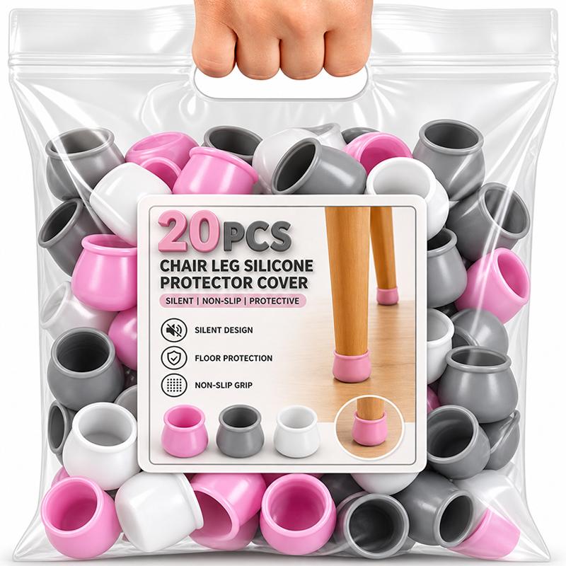 Chair Leg Protectors Silicone Anti Slip Table Furniture Pad Cushion Cover for Chair Legs Floor Protection Furniture Accessories