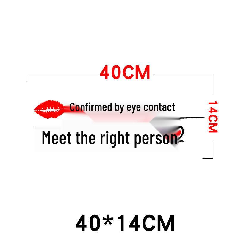 Creative Personality Reflective Car Door & Rear Window Sticker: 'A Wise Man Speaks Little'