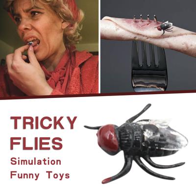 Plastic  Toy Fake Fly  Fake Plastic Insect Fly Toys Trick Joke Toys