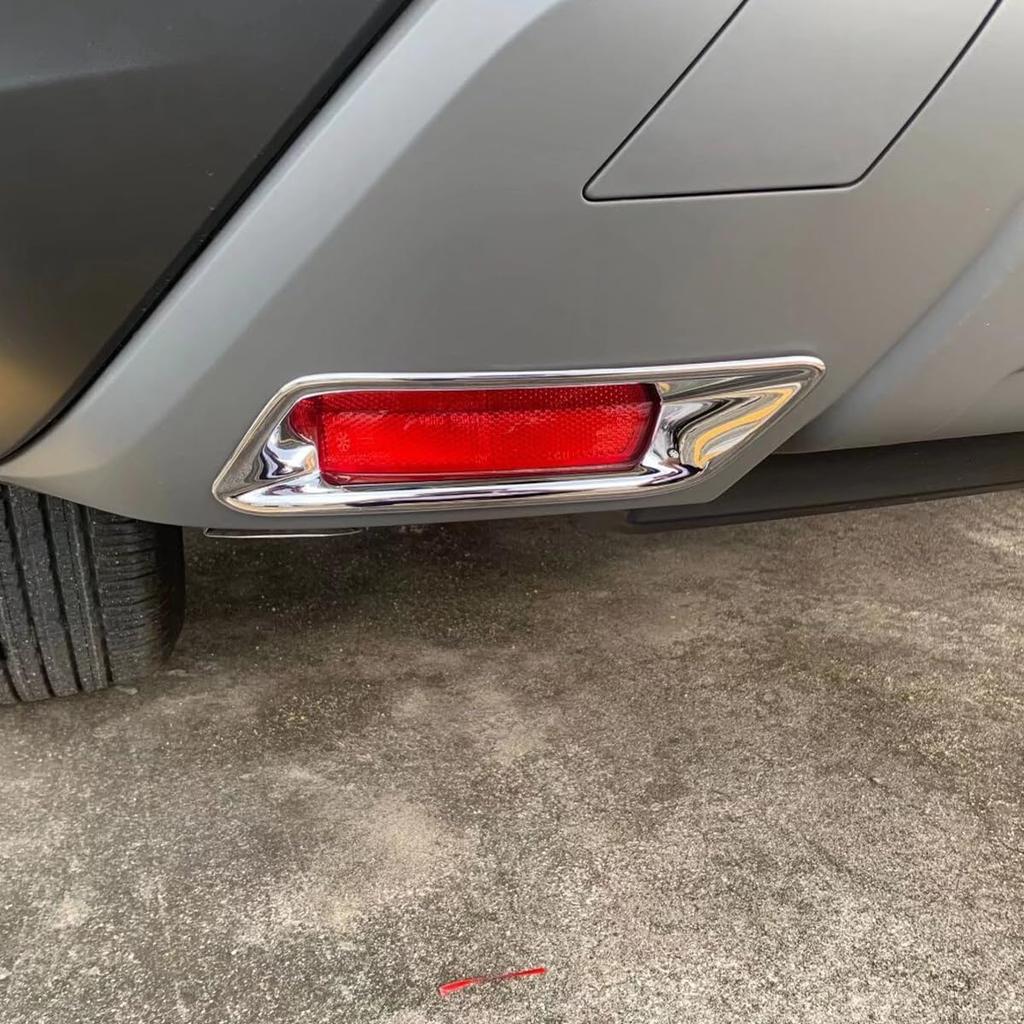 Car Accessories Fit for Nissan New Rogue 2021 2022 2023 2024 2025 2026 Rear Lower Fog Light Lamp Cover Trims (Chrome) 2PCS ABS Not Fit Rogue S