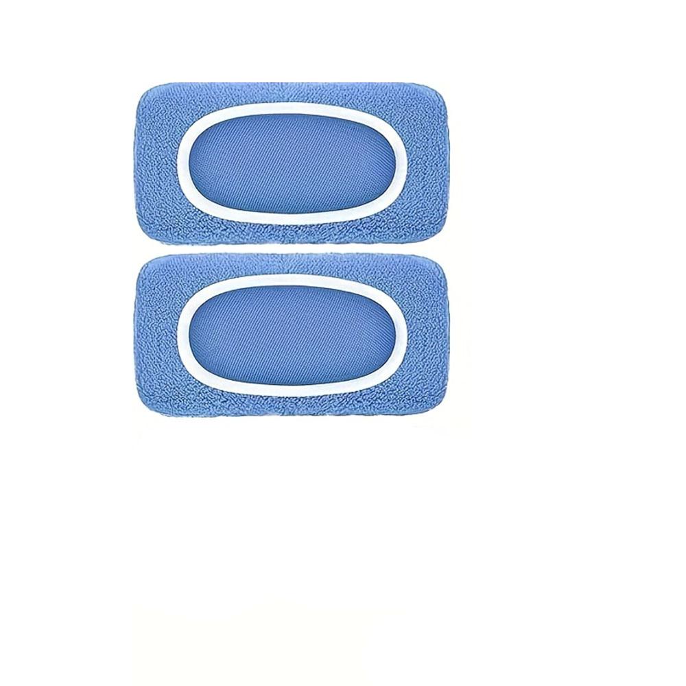 

2/4 Sets of Reusable Mop Pads, Ultra-fine Fiber Dry Mop, Machine Washable Wet Mop Pad Replacement, Suitable for All Sealed Floors 2pcs синій
