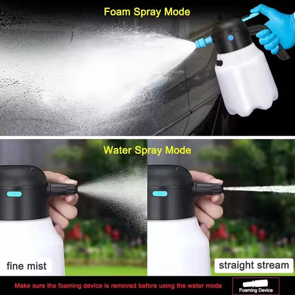 Electric Foam Sprayer Handheld Foam Bottle Rechargeable For Car Washing