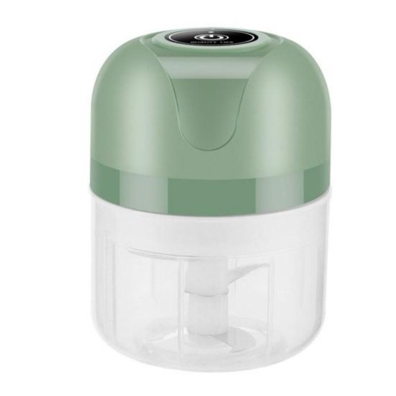 

Електричний часниковий прес Бездротовий водонепроникний пластиковий простий в експлуатації Електрична м ясорубка Кухонні інструменти 250ML зелений