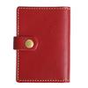 Porco Rosso Slim Genuine Leather Card Case with Book-Style Accordion Detail for Men and Women [sokunou] (Red)