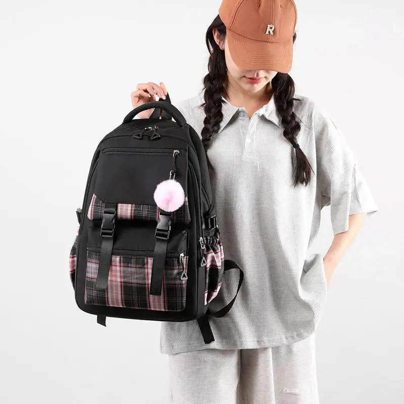 S School Bags for Paimery School Students Girls Large Capacity Children's Bags Lightweight Washable Travel Backpack