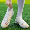 Football Training Boots Professional High-Top Spike Shoes Non Slip Athletic Football Shoes Lace Up for Competition Training