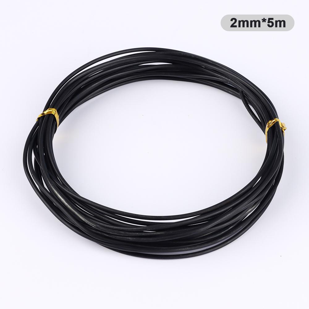 Garden Bonsai Shape Aluminum Wire (1.0mm, 1.5mm, 2.0mm, 3mm, 4mm, 5mm) Black Six Sizes for Garden and Plant Shapes