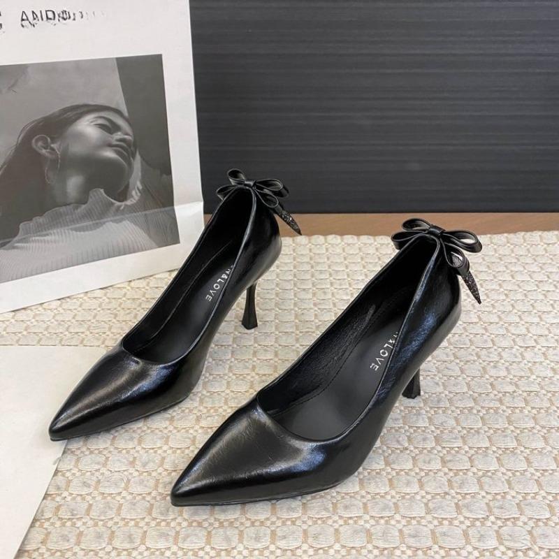 Fashion New Silver Pointed Toe High Heels Women's Stiletto Simple Shallow Mouth Sexy High Heel Single Shoes