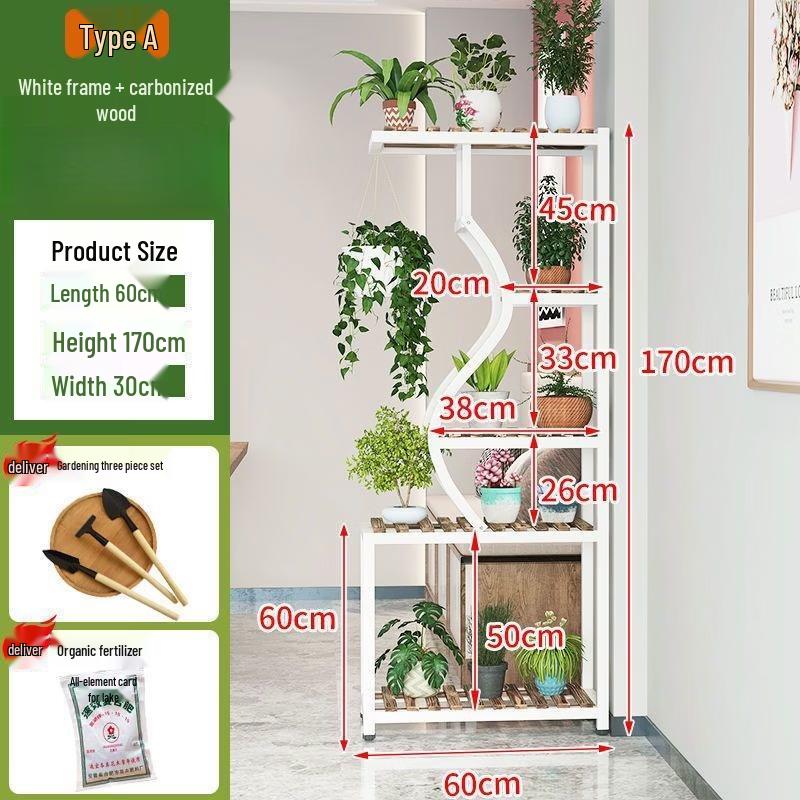 

HC Living Room Hanging Plant Stand 60x30x170cm