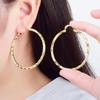 Circular Colored Earrings With Retro