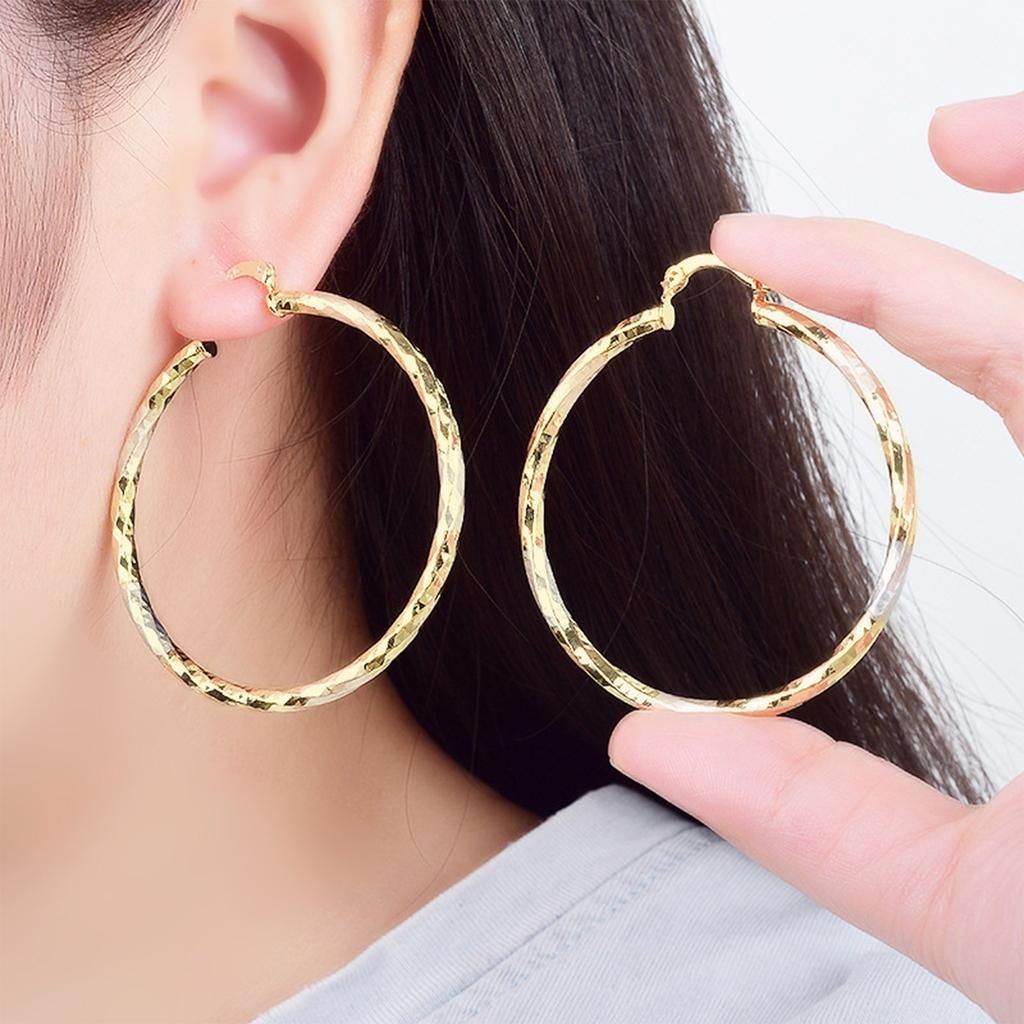 Circular Colored Earrings With Retro