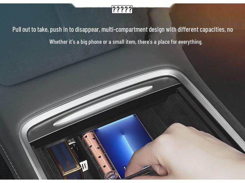 Tesla Model 3/Y Central Console Hidden Storage Organizer