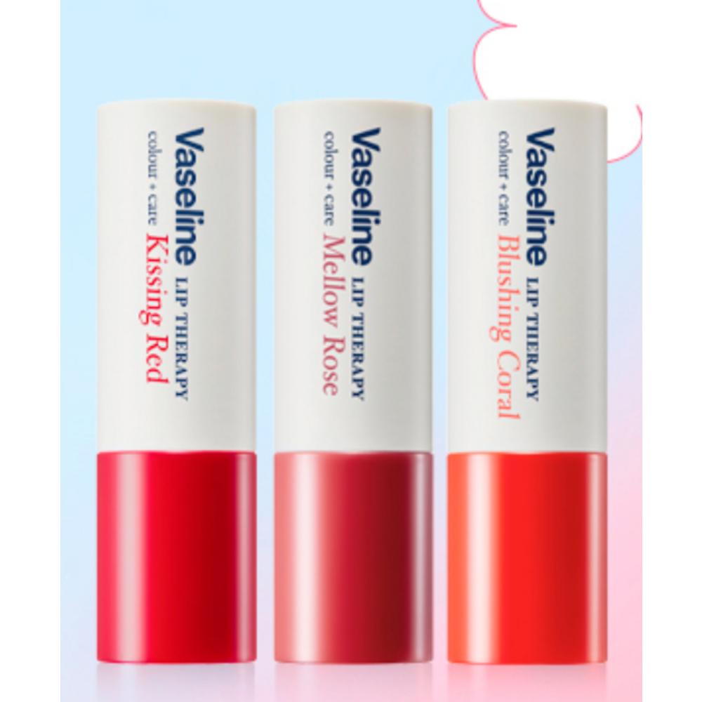 Vaseline Balsam de buze Lip Therapy Color Care, 03 Mellow Rose, 4,2 g, 2 bucăți