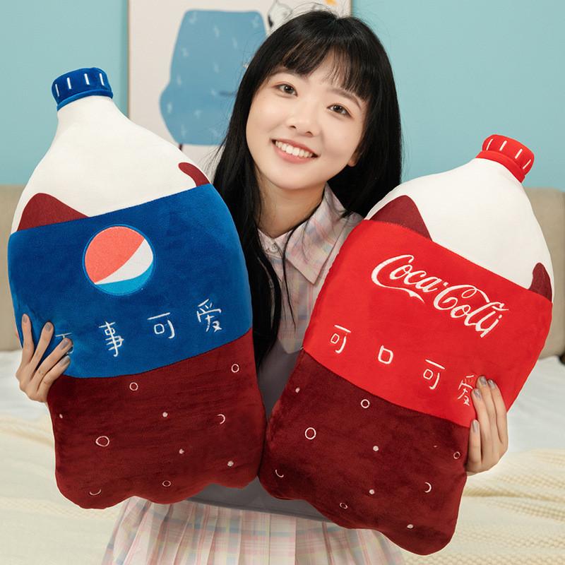 Cartoon Coke Sprite Plush Toys Creative Cushion Stuffed Birthday Gifts Dolls