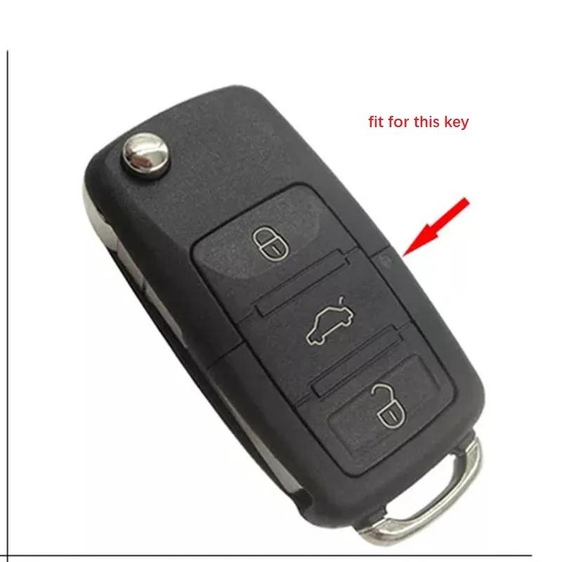Silicone Car Key Cover Case for VW Volkswagen polo passat b5 Tiguan Golf T4 for Seat Leon Altea Ateca For Skoda Octavia Superb