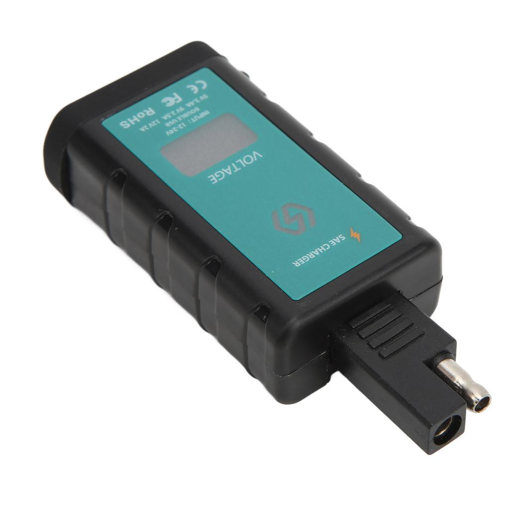 Motorcycle Fast Charger 1224V IP66 Waterproof with 1m Cable SAE To USB TypeC Adapter for Phone Tablet