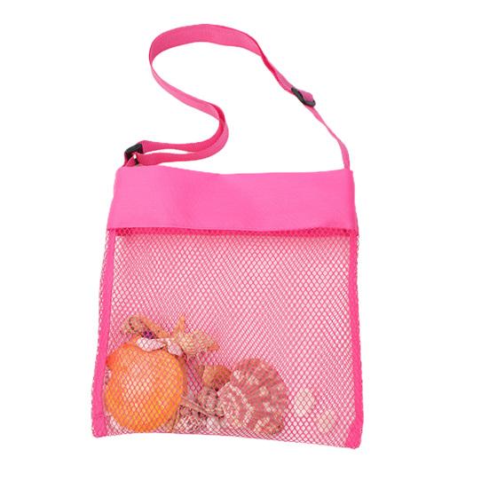 Children Sand Away Adjustable Shoulder Strap Multifunctional Foldable Mesh Beach Bag Water Toy Holder Outdoor Supplies