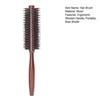 Boar Bristle Round Hair Brush Ergonomic Wooden Handle Men Women Hair Straightening Curling Volumizing Detangling Styling Comb
