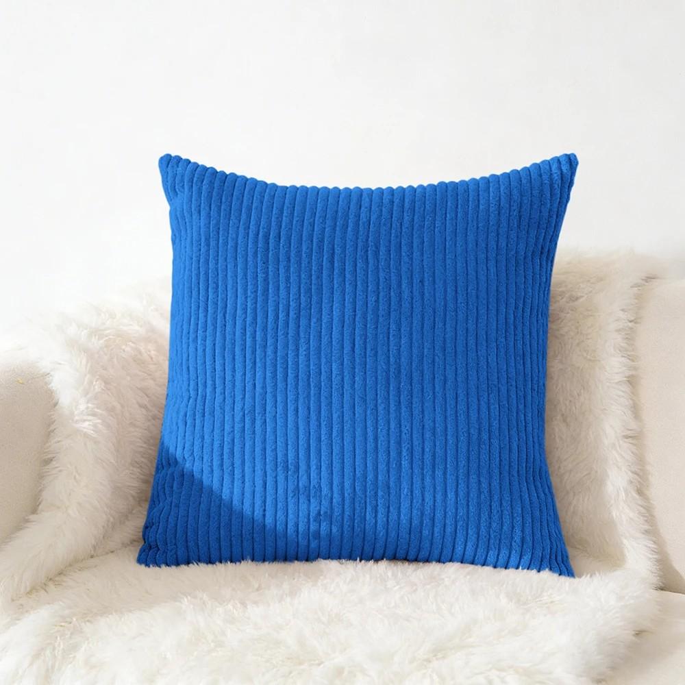 70x70 65x65Large Size Corduroy Pillow Cover Soft Plush Flannel Cushion Cover Fluffy Couch Pillow Case for Sofa Living Room Decor