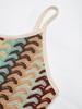 2026 Summer Retro Resort Bodycon Skirt - Ethnic Wavy Jacquard Knit Dress