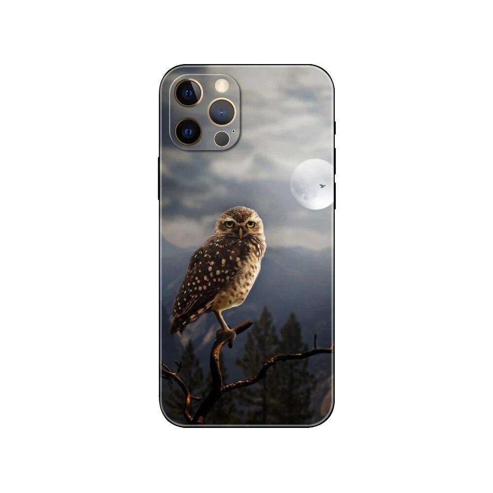 Husa de telefon cu bufniță animală pentru iPhone Samsung Galaxy Redmi Xiaomi Oppo OnePlus Note SA 7 8 9 10 11 12 13 14 20 21 22 23 53 54 Pro Max Plus Ultra TPU moale