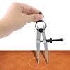 Adjustable Leather Compass Lockable Carbon Steel Divider Wing Creaser DIY Leathercraft Rotating Line Scribing Gauge Caliper Tool