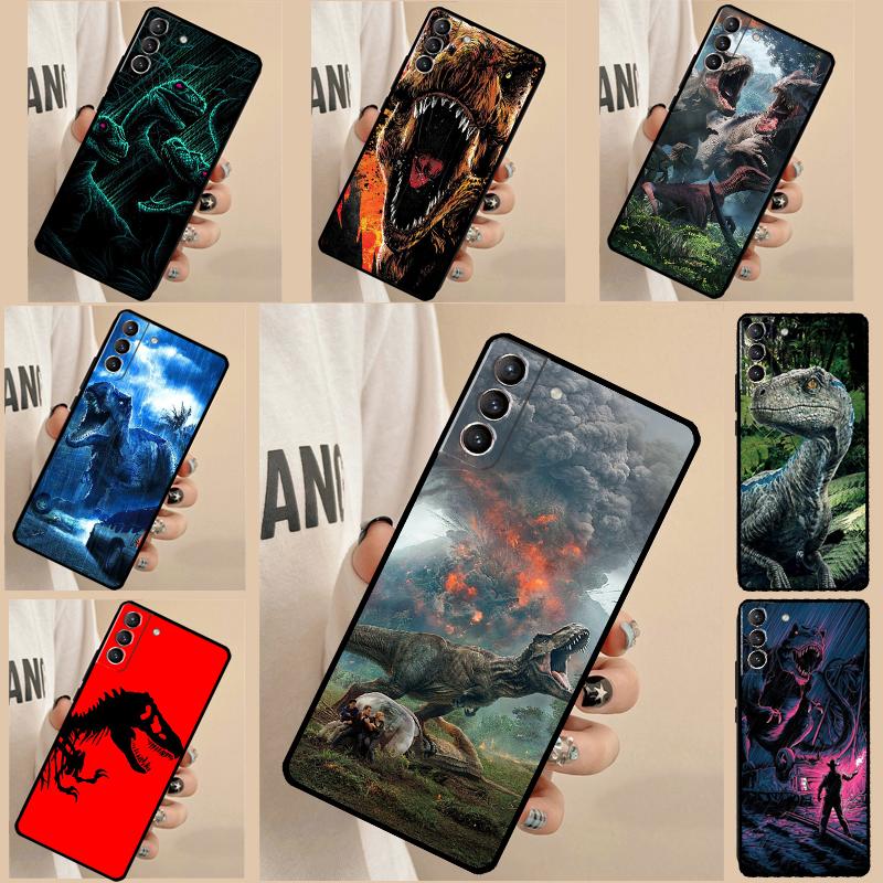 Jurassic Dinosaur World Case For Samsung Galaxy S23 S22 S21 Ultra S20 FE S8 S9 S10 Note 10 Plus Note20 Ultra Cover