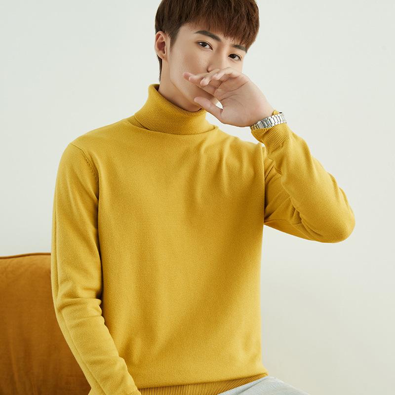 

Мужская и женская осенне-зимняя одежда Футболки с длинным рукавом Топы Блузки Трикотажные водолазки Свитера для женщин Майки 3XL жёлтый