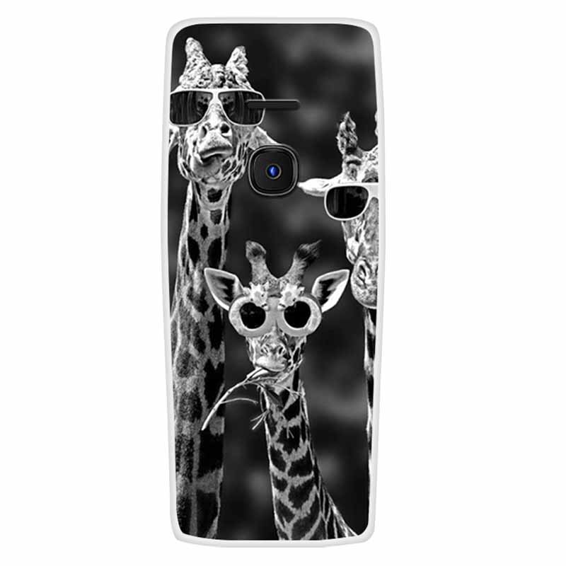For Nokia 8210 4G Case Soft Silicone Space Landscape Covers for Nokia 6300 4G Cases Colorful Bumpers Cat Phone Protective Bags