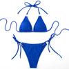 European and American Sexy Solid Color Bikini Beach Set Bikini