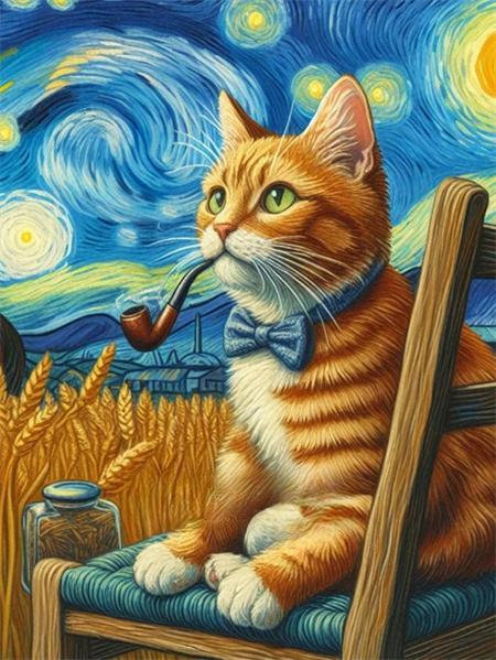 5D Diamond Painting New Arrivals Cat Animals Home Decor Full Square Round Embroidery Mosaic Landscape Wall Art