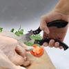 Stainless Steel Kitchen Scissors Multifunctional Food Roast Chef Shears Powerful Chicken Bone Scissors with Plastic Handle