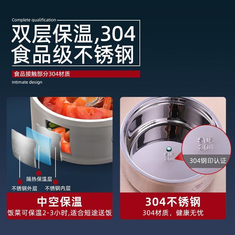 Debo 304 Stainless Steel 4-Layer Insulated Lunch Box