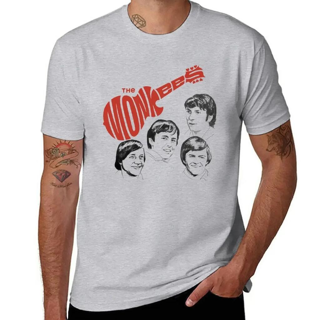 Monkees T-Shirt Short Sleeve Tee Heavyweights Kawaii Clothes Men's T-shirts
