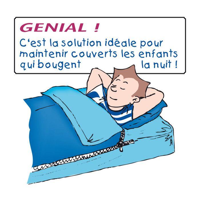 Caradou Bedding Kit for Single Bed Bleu Calin - Pralin / Beige