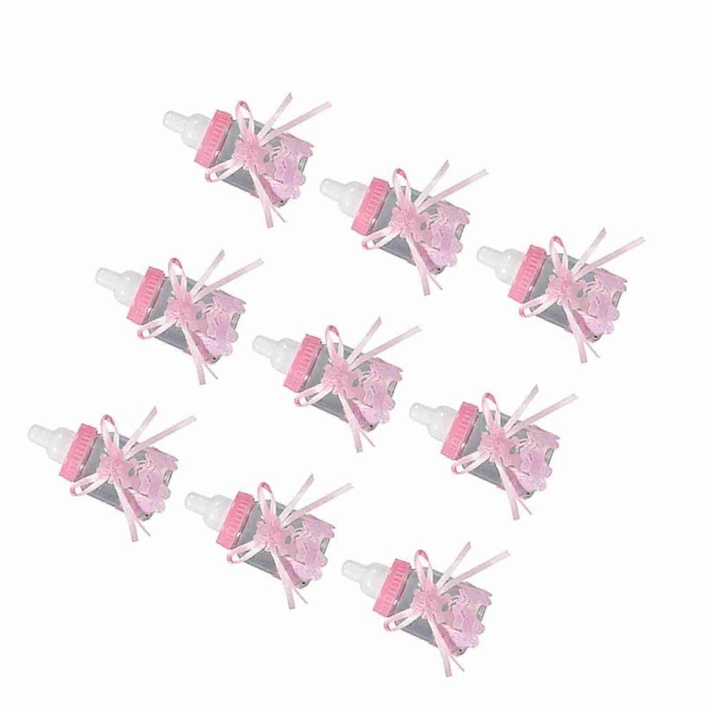 Candy Chocolate Bottles Box For Baby Shower Party Favors Gifts Decorations 12pcs Pink