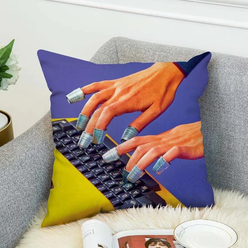 T-Toiletpaper Magazine Cushion Cover 4545 Decorative Pillowcase 40x40 Cushions Home Decor Pillowcases for Pillows 45x45 Pillow