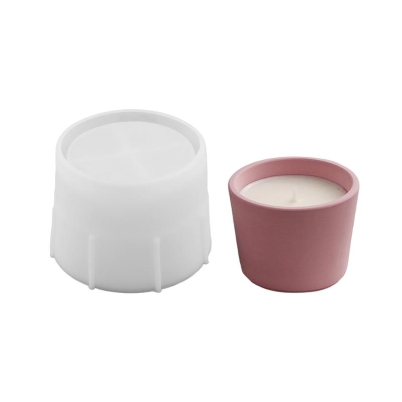 

Candlestick Mold Silicone Candle Holder Mould Easy to Demold Succulent Planter Moulds Home Ornament Plaster Mould S