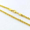 Heißer Y2K 18K Gold Halskette 3MM Gedrehte Seil Twist Galvanisierte Kette für Männer Frauen Hochzeits Schmuck Geschenke