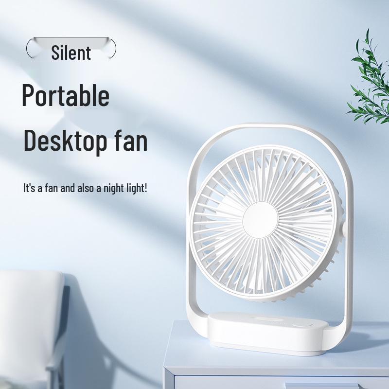 LK006 Ultra-Quiet Night Light Desktop Fan: Compact, Stylish, Popular