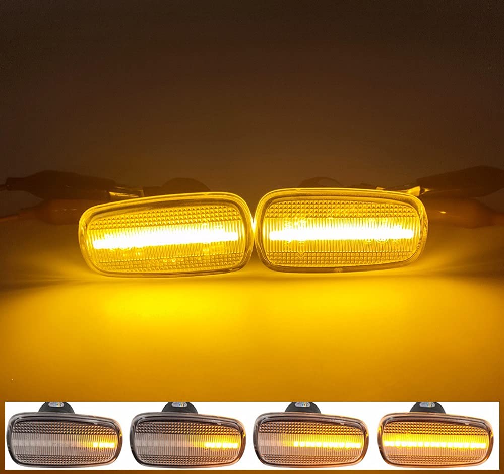 Toyota LED Side Turn Flowing LEDs with Compatible with Toyota Land Prius and RAV4 Marker/Sequential Signals, Type, Dynamic, High-Brightness Built-in