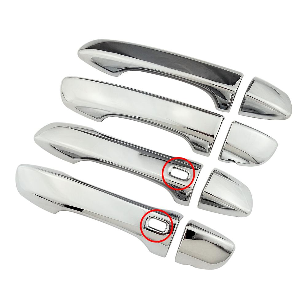 For Volkswagen VW Tiguan 2017-2024 Door Handle Cover Decoration Carbon Fiber Color Modify Refit Chrome Trim Protection Sticker