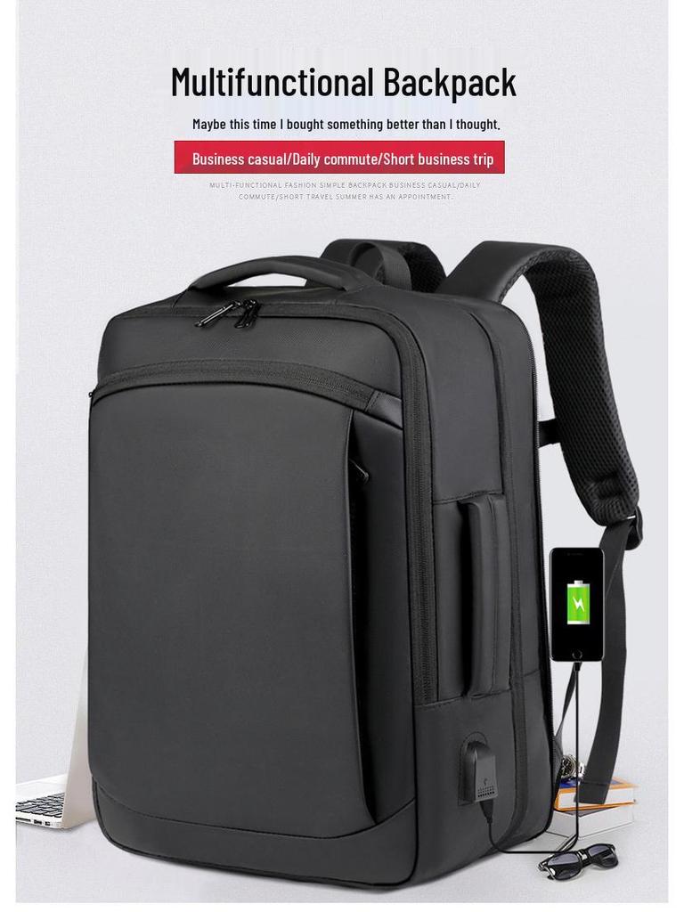 Herren Reise-Rucksack - Hohe Kapazität, Business- und Pendler-Doppelschultertasche